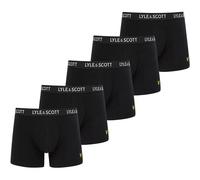 Lyle & Scott - Miller Black - Boxershorts - Schwarz - M - 95% Baumwolle, 5% Elastan Schwarz M