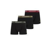 Lyle & Scott - Barclay Waistbands Black Multi - Boxershorts - Schwarz - XL - 95% Baumwolle, 5% Elastan,Jersey Schwarz XL