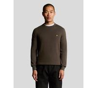 Lyle & Scott Baumwoll-Merino Rundhals-Pullover - Braun S