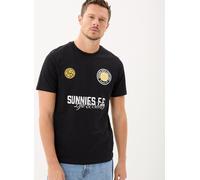 Lyle and Scott Sunnies FC Graphic T-Shirt Herren, Jet Black, L
