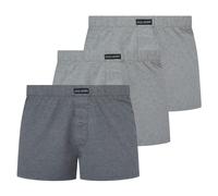 Lyle & Scott - Boxershorts für Herren gewebter Stoff (3er-Pack) (Grau) M