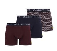 Lyle & Scott Boxershorts Herren - Hochwertige Baumwollslips - Bequeme Underwear für Männer - Klassische Herren Unterhosen im 3er Pack