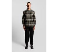 Lyle & Scott Brushed Cotton Check Shirt Jet Black/limestone Größe: L | Casual hemden Outlet | Herren | Schwarz