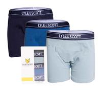 Lyle & Scott - "Chadwick" Boxershorts für Jungen(3er-Pack) (Hellblau/Blau/Marineblau) 8-9A / 128-134cm