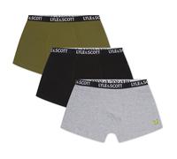 Lyle & Scott - "Core" Boxershorts für Jungen(3er-Pack) (Grau/Oliv/Schwarz) 10-12A / 140-152cm