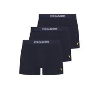 Lyle & Scott Devon Boxershorts aus Baumwolle 3er-Set - Adler-Logo - Unterhosen Herren mit Komfortbund Dicke Gummibänder mit Schriftzug