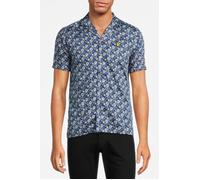 Lyle & Scott Floral Print Resort Shirt Dark Navy Größe: S | Casual hemden Outlet | Herren | Blau
