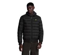 Lyle & Scott wattierte tiefschwarze Jacke mit Trichterkragen L