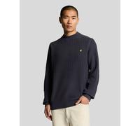 Lyle & Scott Gerippter Pullover mit Stehkragen - Marineblau 2XL