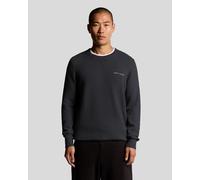 Lyle & Scott - Gestrickter Rundhalspullover mit Schriftzug - Marineblau 2XL