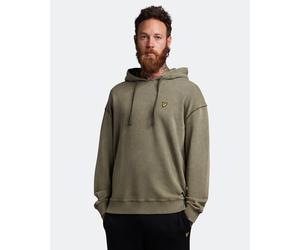 Lyle & Scott Gewaschener Hoodie in Olive 2XL