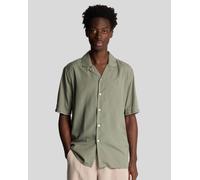 Lyle & Scott Hemd mit Kontrastmanschetten - Tongrün/Weiß 2XL