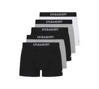 Lyle & Scott Henrick Trunks für Herren, 5er-Pack, Schwarz, Schwarz/Hellweiß/Grau meliert, M