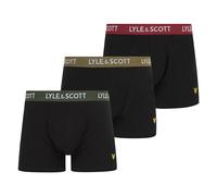 Lyle & Scott Herren Baumwoll Boxershorts Herren 3er Pack: Weiches Tragegefühl & Perfekter Sitz Atmungsaktiv | Langlebig | mit Adler-Logo