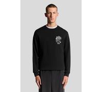 Lyle & Scott Highlander Graphic Sweatshirt Jet Black Größe: M | Pullover Outlet | Herren | Schwarz