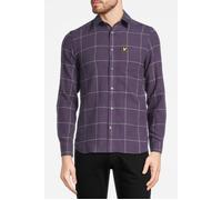 Lyle & Scott Houndstooth Check Flannel Shirt Thistle Shadow Größe: S | Casual hemden Outlet | Herren | Violett
