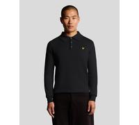 Lyle & Scott Langärmliges Poloshirt aus Merinomischung - Marineblau XS