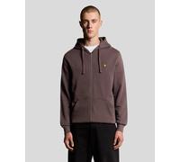 Lyle & Scott Loopback Baumwoll Full Zip Hoodie - Braun L
