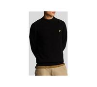 Lyle & Scott Gerippter Pullover mit Stehkragen - Schwarz S