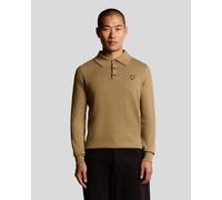 Lyle & Scott Merinowoll-Mix Langarm-Polohemd - Braun XS