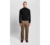 Lyle & Scott Mesh Logo Knitted Track Jacket Jet Black Größe: M | Cardigans Outlet | Herren | Schwarz