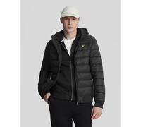 Lyle & Scott Quilted Wadded Jacket für Herren in Schwarz ist eine leichte, isolierte Steppjacke mit Kapuze, die perfekt für kühleres Wetter ist.