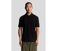 Lyle & Scott Ottoman Half Zip Polo Shirt Jet Black Größe: XS | Casual hemden Outlet | Herren | Schwarz