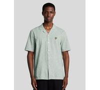 Lyle & Scott Oxford-Hemd aus Leinenmischung mit Revers - Grün M