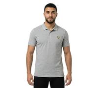 Lyle & Scott Einfarbiges Polohemd in Grau XL
