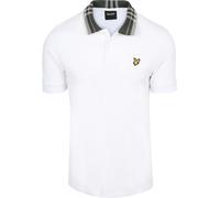 Lyle & Scott Poloshirt mit Tartan-Kragen Weiß - Größe S Weiß S