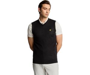 Lyle Scott Pullunder Merino Blend V-Neck, schwarz schwarz