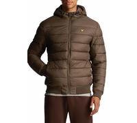 Lyle & Scott Quilted Wadded Jacket für Herren in Schwarz ist eine leichte, isolierte Steppjacke mit Kapuze, die perfekt für kühleres Wetter ist.