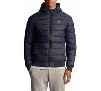 Lyle & Scott Quilted Wadded Jacket für Herren in Schwarz ist eine leichte, isolierte Steppjacke mit Kapuze, die perfekt für kühleres Wetter ist.