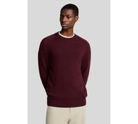 Lyle & Scott Saddle Sleeve Crew Neck Jumper Burgundy Heather Größe: XS | Pullover Outlet | Herren | Braun