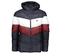 Lyle & Scott - Steppjacke für Herren (Dunkles Marineblau/Weiß/Rot) L