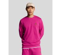 Lyle & Scott Sweatshirt mit Rundhalsausschnitt - Fuchsie L