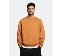 Lyle & Scott Sweatshirt mit Rundhalsausschnitt in Orange M