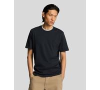 Lyle & Scott T-Shirt aus superfeiner Baumwolle mit Zierstreifen - Marineblau S