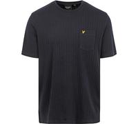 Lyle und Scott Knitted T-Shirt Navy - Größe L Dunkelblau L