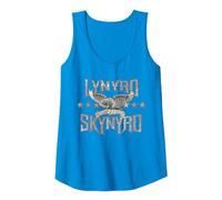 Lynyrd Skynyrd Est 1970 Eagle Retro-Rockband Biker Festival Tank Top, Damen, Saphir, XXL