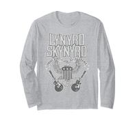 Lynyrd Skynyrd Home Sweet Alabama Guitar Eagle US Retro Flagge Langarmshirt