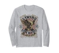 Lynyrd Skynyrd Sweet Home Alabama Biker 1974 Vintage-Totenkopf Langarmshirt
