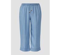 Lyocell-Culotte / Relaxed Fit / Mid Rise / Wide Leg / Elastikbund 52 blau 2171502.51Y4.52