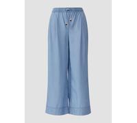 s.Oliver Lyocell-Culotte Suri/Relaxed Fit/High Rise/Wide Leg/Elastikbund blau 48