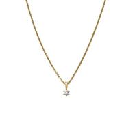 Lyomi Anhänger mit Kette 585/- Gold Diamant Lab Grown weiß 0,10ct. gelb vergoldet Damen