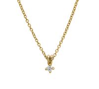 Lyomi Anhänger mit Kette 585/- Gold Diamant Lab Grown weiß 0,10ct. gelb vergoldet Damen