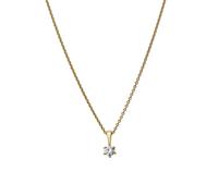 Lyomi Anhänger mit Kette 585/- Gold Diamant Lab Grown weiß 0,20ct. gelb vergoldet Damen