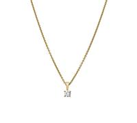 Lyomi Anhänger mit Kette 585/- Gold Diamant Lab Grown weiß 0,20ct. gelb vergoldet Damen