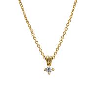 Lyomi Anhänger mit Kette 585/- Gold Diamant Lab Grown weiß 0,25ct. gelb vergoldet Damen