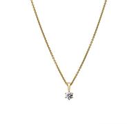 Lyomi Anhänger mit Kette 585/- Gold Diamant Lab Grown weiß 0,25ct. gelb vergoldet Damen